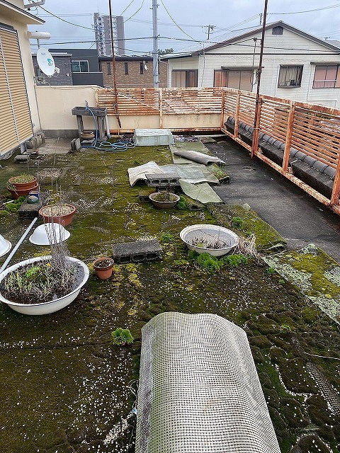 経年劣化したベランダ防水